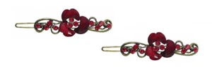 Pair of Small Barrettes Snap Hair Clips for Thin Hair Women Girls P86175-014pr - Picture 1 of 6