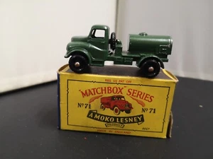 P685-MATCHBOX LESNEY No71A AUSTIN 200 GALLON WATER TRUCK WITH BOX - Picture 1 of 12