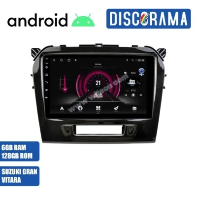 AUTORADIO ANDROID 6/128GB SUZUKI GRAND VITARA 2014-2018 STEREO AUTO TOUCH 9" GPS - Immagine 1 di 4