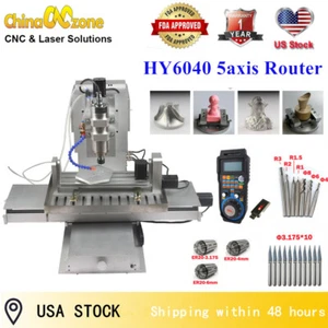 HY6040 5axis CNC Router Engraving Mach3 USB Metal Aluminum Milling Machine 2.2KW - Picture 1 of 11