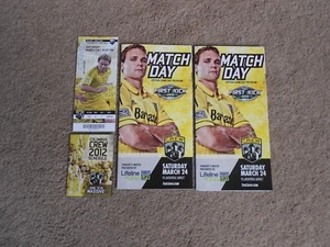 2012 Columbus Crew SC Soccer Programs Pocket Schedule Ticket Chad Marshall - Picture 1 of 3
