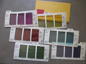 Vintage Eastman Kodak Color Print Viewing Filter Kit R-25 COMPLETE 6 Panel Cards - Picture 1 of 5
