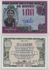 2021-22 Leaf Metal So Money Auto Pink Mojo /10 TyTy Washington Jr #SM-TWJ Auto