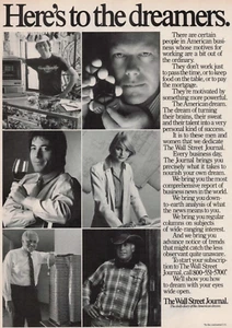 1986 Vintage Print Ad here's to the reamers The Wall Street Journal Dow Jones - Picture 1 of 2