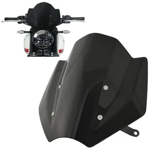 Dark Smoke Windscreen Windshield Screen with Bracket For Trident 660 2021-2022 - Picture 1 of 6