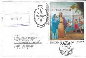 Venezuela: 1992; Scott 1478, Souvenir Sheet in FDC circulated, christmas, EBV520 - Picture 1 of 2