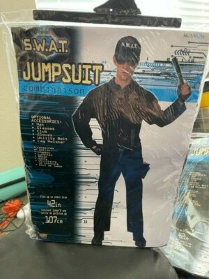 S.W.A.T. Jumpsuit Adult Costume One Size New!!! - Image 1 of 2