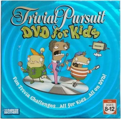 DVD Trivial Pursuit para niños de 8 a 12 años NUEVO juego de mesa Parker Brothers Trivia Foto 1 de 2