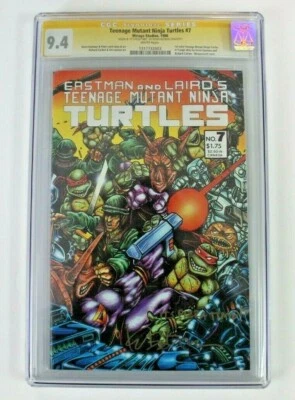 CGC 9.4 Teenage Mutant Ninja Turtles #7 (1986), Signed & Remarked Kevin Eastman  - Image 1 of 4