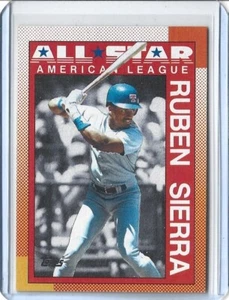 Ruben Sierra - 1990 Topps All-Star #390 - AL Triples Leaders - Texas Rangers - Picture 1 of 2