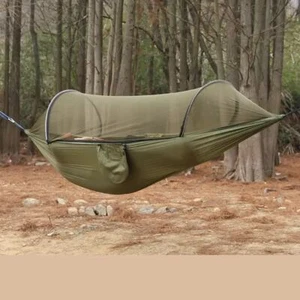 Military Green Outdoor Camping Hammock with Mosquito Net - Picture 1 of 6