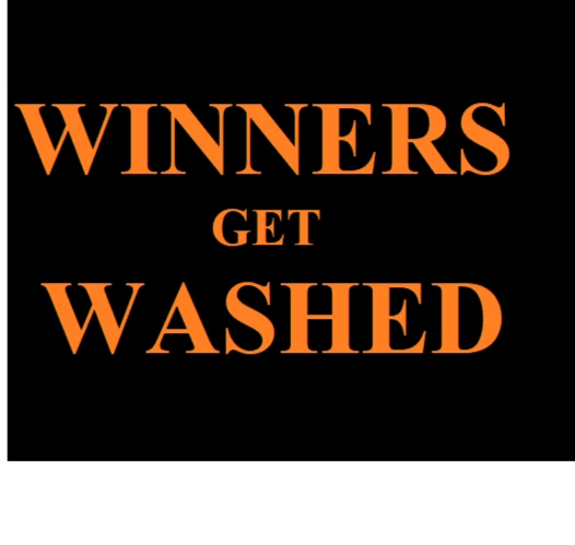 WINNERS GET WASHED Syracuse Orange  Decal 9" X 3" 3m UV Vinyl No Background - Image 1 of 1