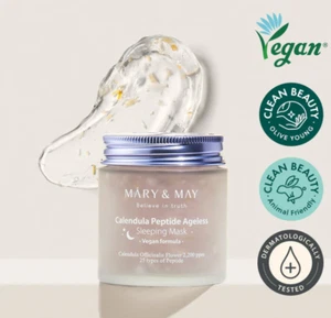 Mary & May Calendula Peptide Ageless Sleeping Mask 110g - Authentic & U.S. Verkäufer - Bild 1 von 3