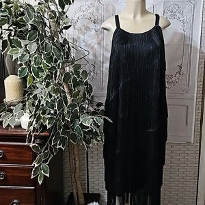 Eloquii schwarzes Flapper Kleid 22 - Bild 1 von 12