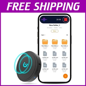 128GB Magnetic Voice Recorder - 1600H Recording, 70H Battery - Picture 1 of 11