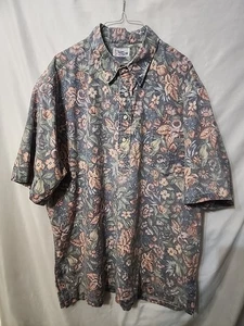 XXXL Reyn Spooner Hawaii Print Kurzarm Hemd Blau Lila Grün Rost... - Bild 1 von 5