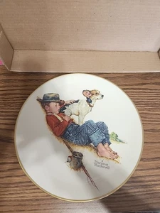 1971 Norman Rockwell Four Seasons Plate A Boy and His Dog - Picture 1 of 2