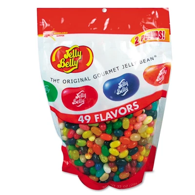 Jelly Belly 49 Assorted Jelly Bean Flavors 2 Pound 32 oz Pouch Bag Candy Mix - Image 1 of 4