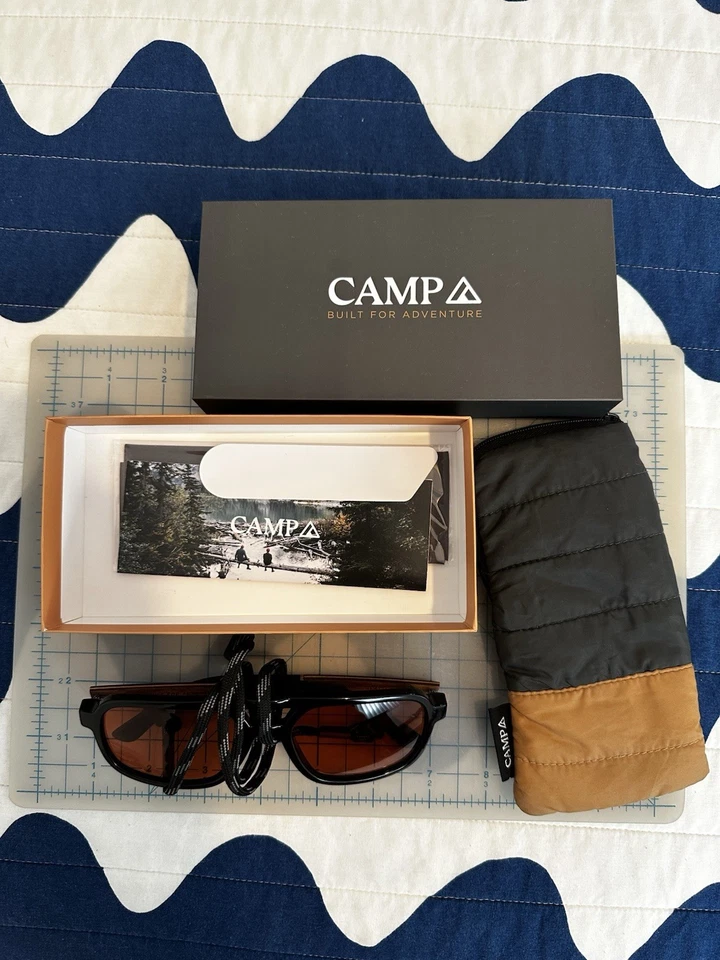 Gafas de sol CAMP Glacier negras/nogal - lentes ámbar HD Foto 1 de 4