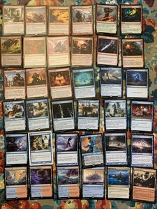 Mtg Small Red/blue Bundle - Lands, Jace Mirror Mage, Shock, Lightning Bolt, Etc - Picture 1 of 10
