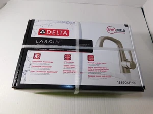 Delta Larkin Einhand Bad Wasserhahn 15890LF-SP Nickel gebürstet - versiegelt - Bild 1 von 3