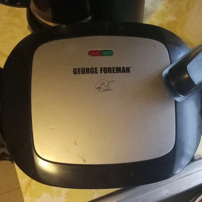 Grelha George Foreman 5 porções com pratos removíveis Panini GRP472P e panela de gotejamento - Imagem 1 de 2