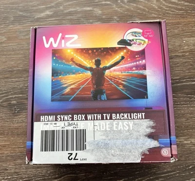 WiZ HDMI Sync Box with Multicolor TV Backlight, 4K Support for 55-65 Inch TVs - Image 1 of 4