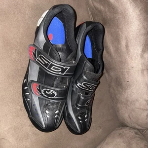 Sidi - Italian Made Fahrradschuhe - Größe 41 1/2 M schwarz rot weiß - Bild 1 von 7