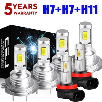 For Mercedes-Benz E350 E550 E63 AMG 2008-2012 CSP LED Headlight Fog Light Bulbs - Image 1 of 4
