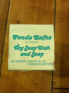 Vintage Avon Koscot 1960's FONDA BATHS Girl Toy Soap Dish w/ Soap New Original - Picture 1 of 3