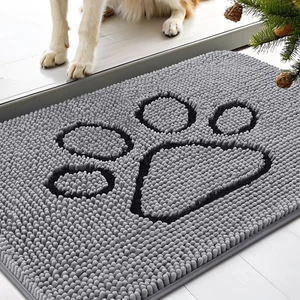 Tappetino per Cani Pesante Anteriore per Porta da Interno Esterno, Tappetino per Porta per Cani per Zampe Fangose, 30" X 20". - Foto 1 di 12