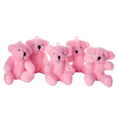 LONDON TEDDY BEARS NEU - Rosa Teddybären - kleine niedliche weich kuschelig - Geschenk Geschenk Geburtstag Weihnachten