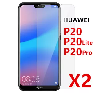 VERRE TREMPÉ POUR HUAWEI P20 P20 Lite P20 Pro FILM PROTECTION ECRAN VITRE - Photo 1/11