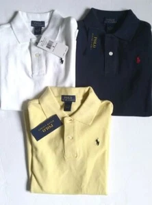 Polo RALPH LAUREN Big Boys Polo Shirt Size M L XL Blue Black Green 1 Shirt - Picture 1 of 20