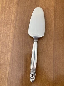 Georg Jensen Sterling silver Acorn Small Cake or Pastry Server, 6 1/2", Denmark - Picture 1 of 5