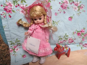Swedish Wood Dala Horse Red Hand Paint 2" Madame Alexander DOLL accessory-NO DOL - Picture 1 of 4