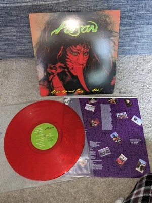 Poison - OPEN UP AND SAY AHH - Red Colored Vinyl LP - EX Wax!! - Image 1 of 4