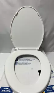 ¡NUEVO! Asiento de inodoro delantero cerrado alargado KOHLER Wellworth blanco caja abierta de plástico - Imagen 1 de 8