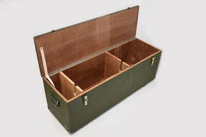 Caja de madera caja de herramientas caja de transporte caja de municiones caja caja ex Bundeswehr BW - Imagen 1 de 6
