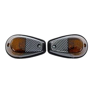 Bike It Original Motorcycle Fairing Indicators With Carbon Body And Smoked Lens