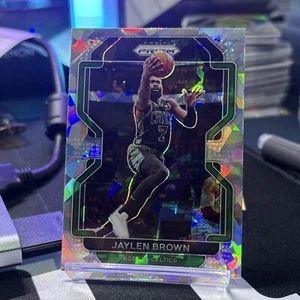 Jaylen Brown 2021-22 Panini Prizm Basketball Silver Cracked ice Prizm #97 MINT - Picture 1 of 2