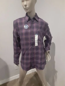 Arizona Men's Purple Flannel Long Sleeve Shirt Multiple Sizes BNWT - Picture 1 of 10