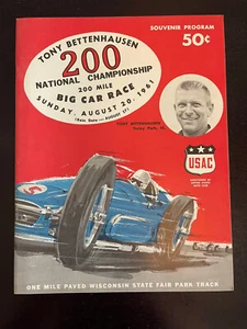 1961 USAC Milwaukee Mile Champ Autoprogramm - Bild 1 von 11