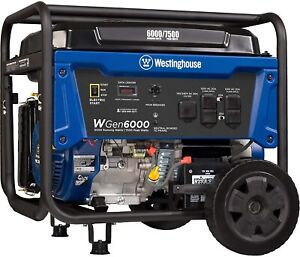Westinghouse 7,500-W Portable RV Ready Gas Powered Generator with Electric Start
