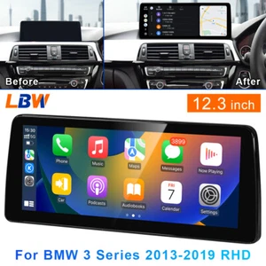 For BMW 3 Series 2013-2019 RHD 12.3'' Android Car GPS Stereo Carplay Wifi 2G+32G - Picture 1 of 12