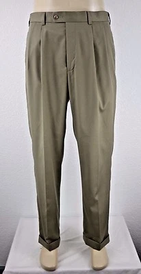 NEW John Henry Cool Ply 100's Super Hi-Twist Men's Pleat Pant Size 34x30 - Image 1 of 4