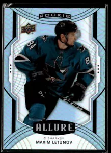 2020-21 Upper Deck Allure Double Rainbow Maxim Letunov Rookie San Jose Sharks - Picture 1 of 2