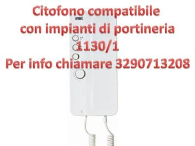 Citofono compatibile urmet 1130/1 per impianti con centralino di portineria  - Immagine 1 di 4