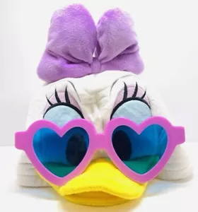 Japan Tokyo Disney Resort Ears HeadBand Hat Cap Fluffy Daisy Duck Sunglasses - Picture 1 of 2