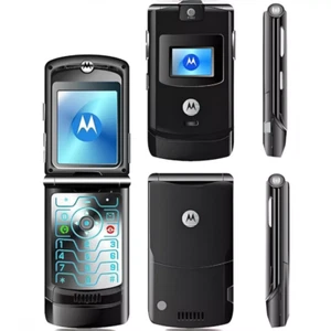HOT Motorola RAZR V3 Unlocked Flip GSM Bluetooth MP4 video Mobile Phone Unlocked - Afbeelding 1 van 11